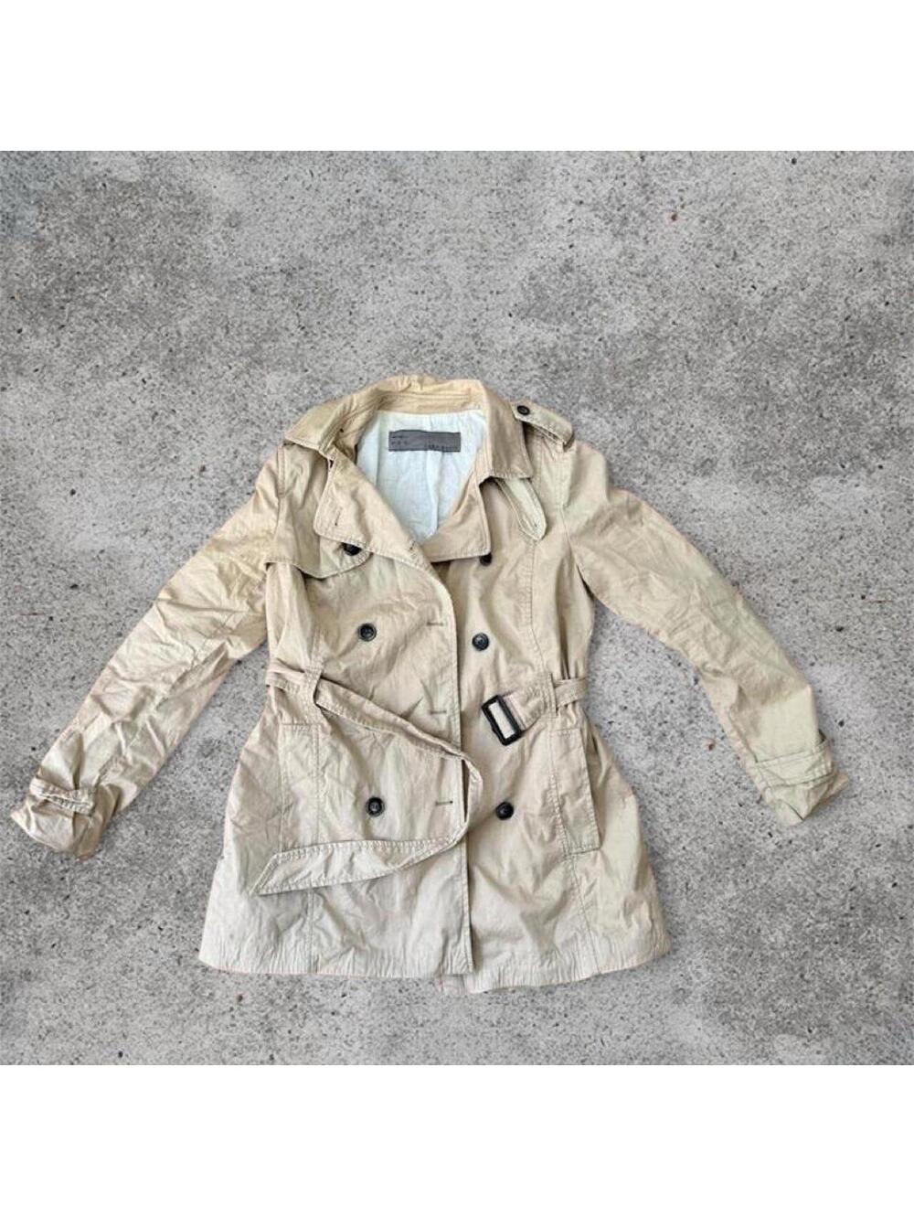 zara tan trench coat